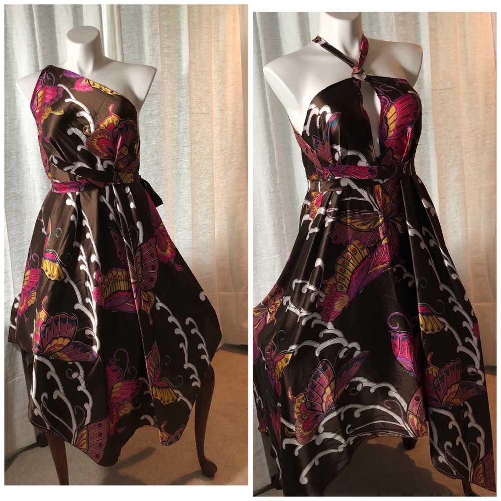 Kariza Designs Dress Silky Viscose Wrap Sarong Vtg